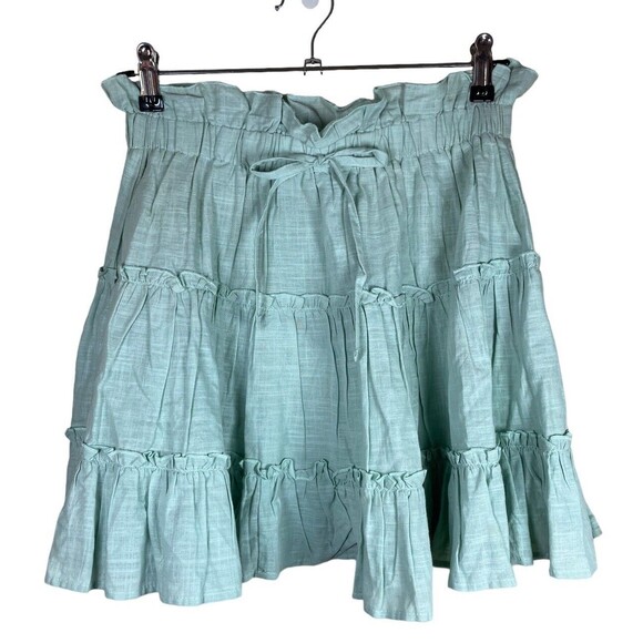 Hesperus festival style Layered Ruffled‎ mini skirt Size medium Taylor Swift - Picture 1 of 9